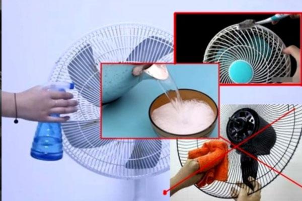 Mách bạn 3 cách làm sạch quạt điện hiệu quả không cần tháo khung và rửa