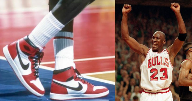 Đôi giày thuộc dòng Air Jordan được Michael Jordan mang khi thi đấu