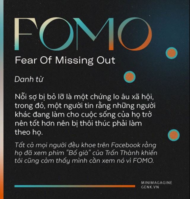 FOMO(Fear Of Missing Out) được nhà đầu tư người Mỹ Patrick James McGinnis định nghĩa vào năm 2004