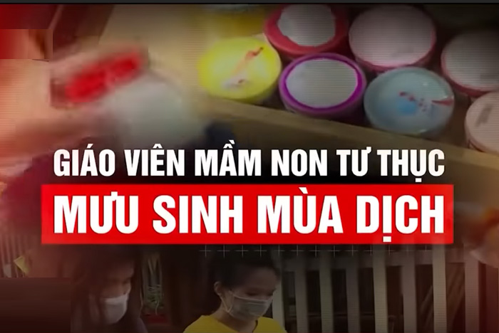 Giáo viên mầm non tư thục mưu sinh mùa dịch