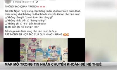 Người bán hàng Online mập mờ trong tin nhắn chuyển khoản để tránh thuế