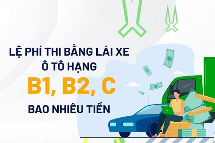 Các loại chi phí phải nộp khi thi bằng lái xe ô tô hạng B2, B1 và C