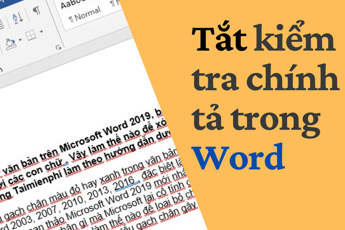 Hướng dẫn cách tắt chế độ gạch chân đỏ kiểm tra lỗi chính tả trong Word mới nhất