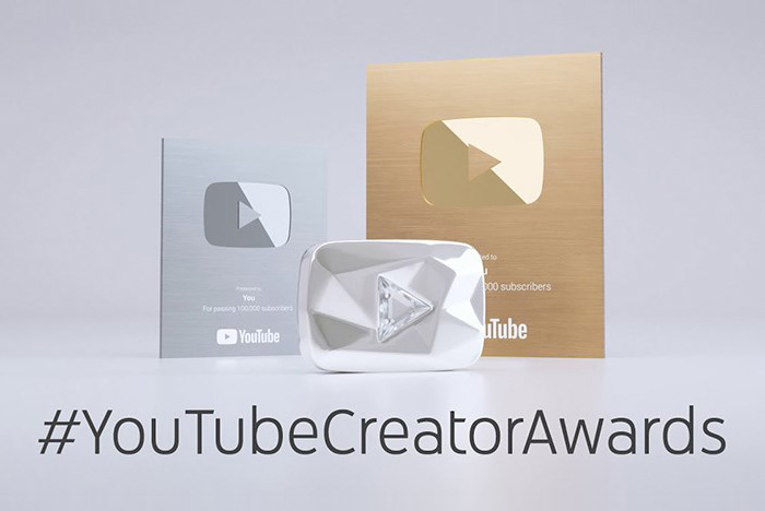 Giải thưởng YouTube Creator Awards là gì? Cách nhận nút kim cương, nút vàng, nút bạc của YouTube?