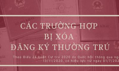 9 trường hợp sẽ bị xóa đăng ký thường trú từ ngày 1/7/2021