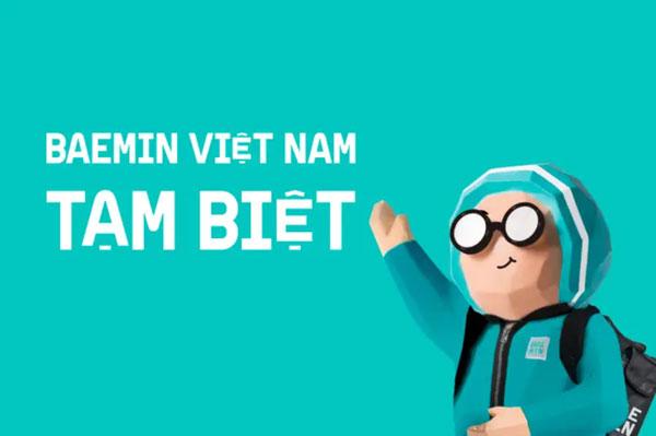 3 yếu tố khiến Baemin rút khỏi thị trường Việt Nam