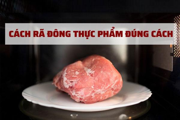 Chỉ bạn 3 mẹo rã đông thịt hiệu quả