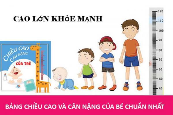 Hướng dẫn tra cứu bảng chiều cao cân nặng dành cho trẻ dưới 18 tuổi theo tiêu chuẩn WHO