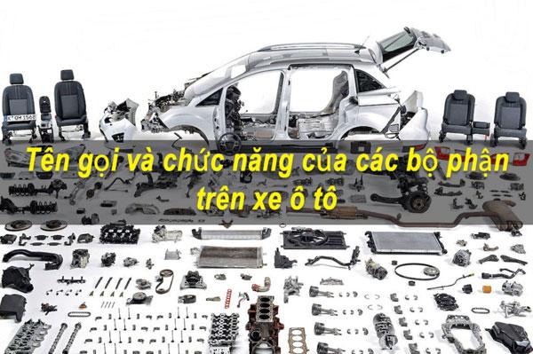 Tên gọi các bộ phận ô tô, khám phá chức năng của từng bộ phận
