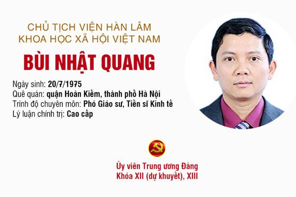 Tiểu sử Bùi Nhật Quang: Chính trị gia nổi tiếng của nước Việt Nam