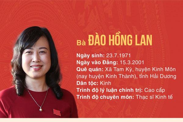 Tiểu sử Đào Hồng Lan: Nữ chính trị gia người Việt Nam