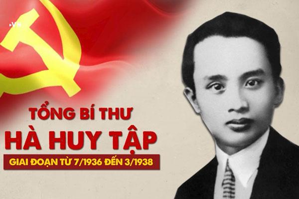 Tìm hiểu tiểu sử, xuất thân và sự nghiệp của đồng chí Hà Huy Tập