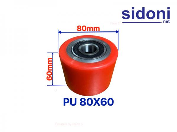 Bánh PU tải xe nâng 80×60