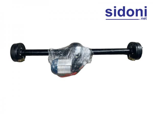 Bộ động cơ và cầu visai xe 3 bánh diện chở hàng 60V 1500W 500KG 130CM