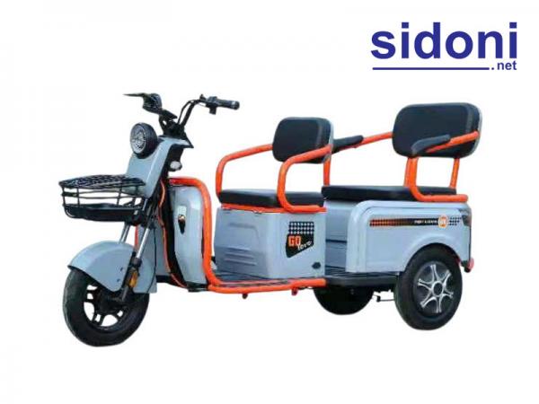 Xe 3 bánh 2 hàng ghế Smart C6 khoai môn