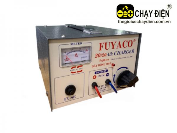 MÁY SẠC ẮC QUY FUYACO 20A 100% DÂY ĐỒNG