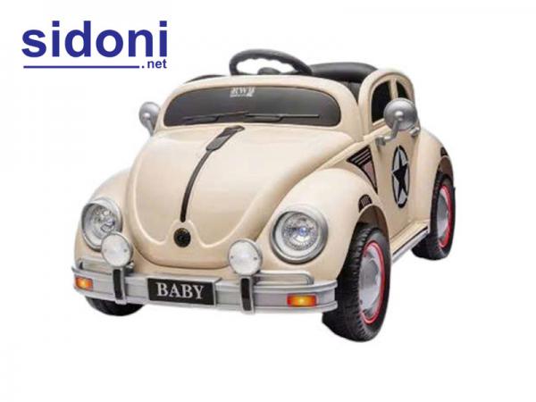 Ô tô điện trẻ em XGZ801 Volkswagen Beetle kem