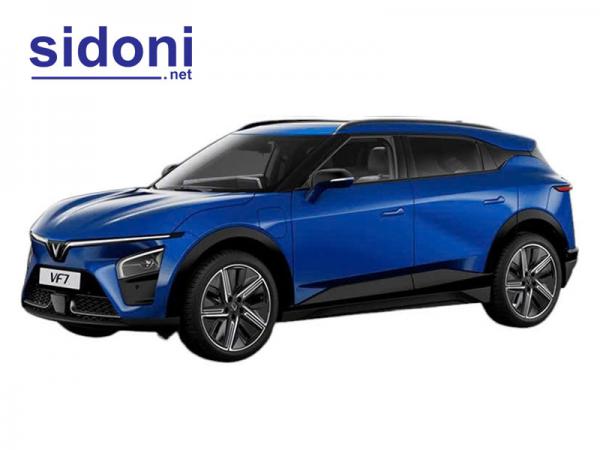 Ô tô điện Vinfast VF 7 PLUS cửa sổ trời toàn cảnh mua pin xanh dương