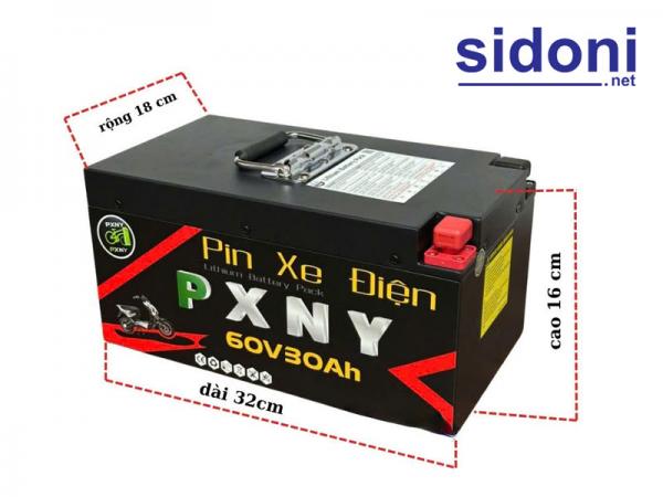 Pinlithium xe máy điện PXNY 60V 30Ah