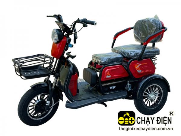 XE 3 BÁNH ĐA NĂNG 3 GHẾ ĐỎ ĐEN