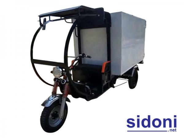 XE 3 BÁNH ĐIỆN CHỞ HÀNG THÙNG KÍN INOX SMART E500 PRO