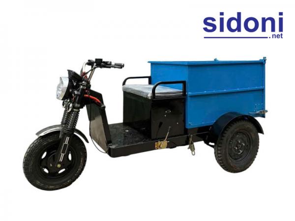 Xe 3 bánh điện Smart E500 chở vật liệu