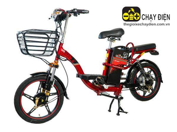 XE ĐẠP ĐIỆN VNBIKE V1 18INCH PLUS KHUNG ĐỎ TEM ĐEN