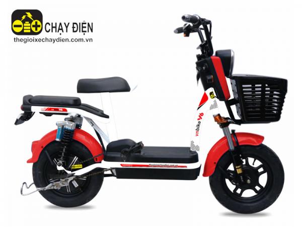 XE ĐẠP ĐIỆN VNBIKE V6 ĐỎ TRẮNG