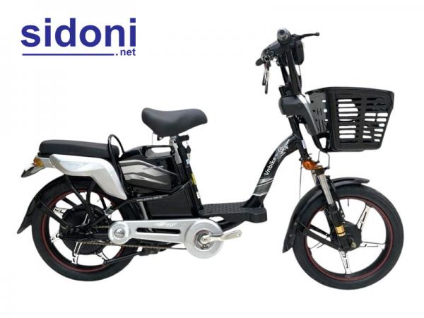 Xe đạp điện Vnbike X1 18inch bạc đen