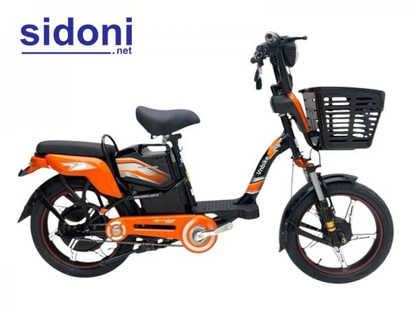 Xe đạp điện Vnbike X1 18inch cam đen
