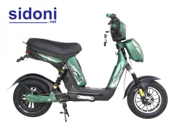 Xe đạp điện Vnbike X8 xanh quân đội