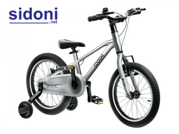 Xe đạp trẻ em siêu nhẹ Cooghi F3, khung nhôm 6061 bạc