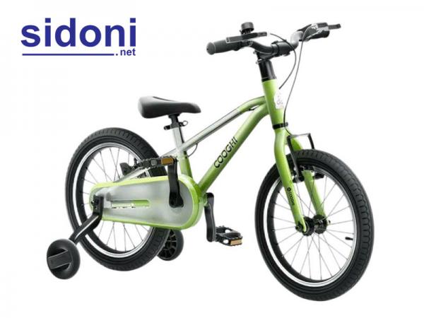Xe đạp trẻ em siêu nhẹ Cooghi F3, khung nhôm 6061 xanh lá