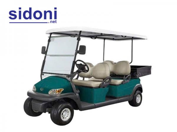 Xe điện 4 chỗ VNECAR A1S4+2CR xanh quân đội