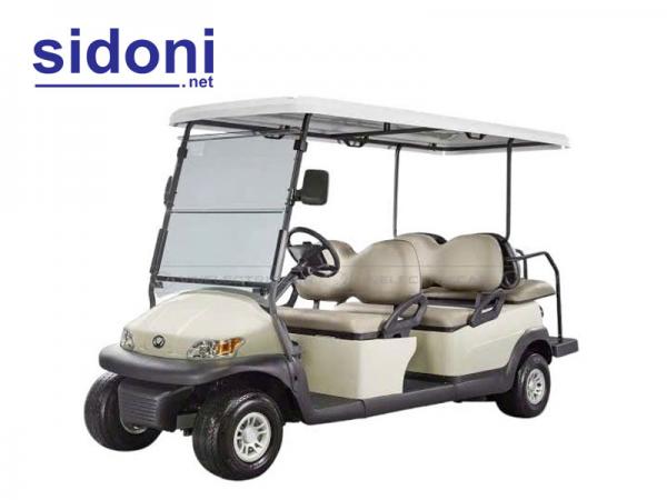 Xe điện 6 chỗ VNECAR A1S4+2 trắng sữa