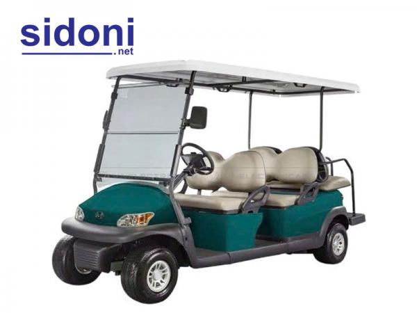 Xe điện 6 chỗ VNECAR A1S4+2 xanh quân đội