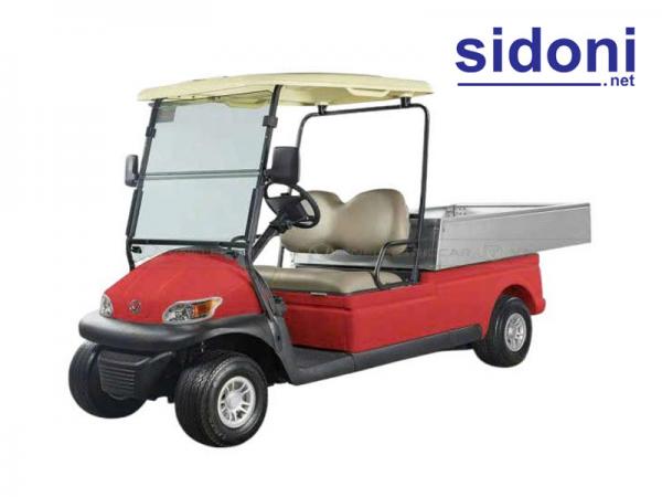 Xe điện chở hàng VNECAR A1S4+2H, 2 chỗ, thùng hở 500kg đỏ