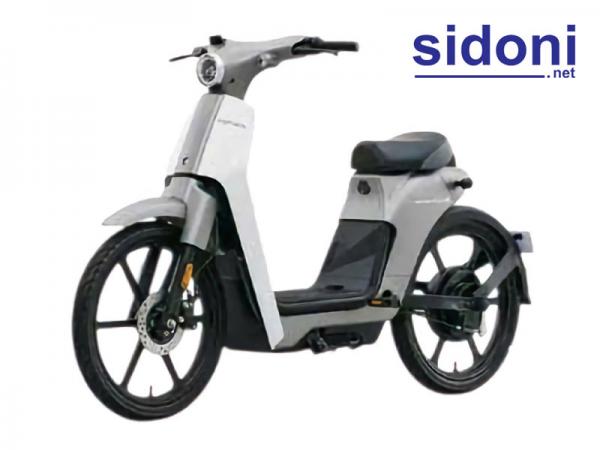 Xe điện Honda Cub-E xám trắng