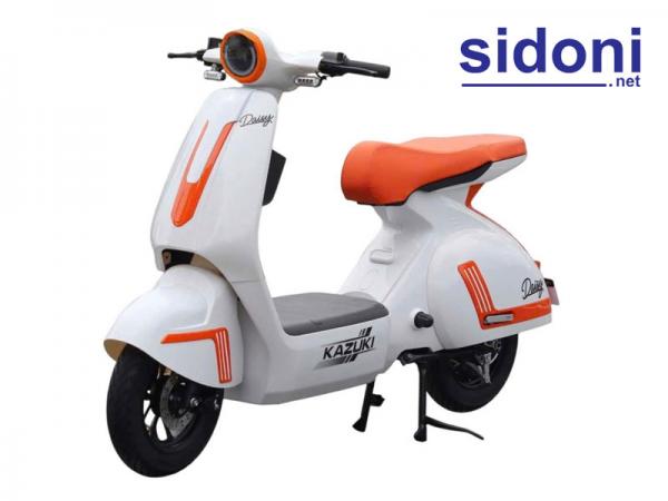 Xe điện KAZUKI DAISY trắng cam