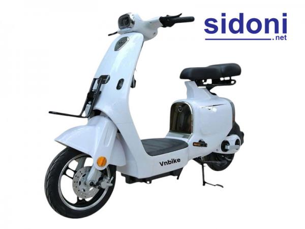 Xe điện Vnbike V1 trắng