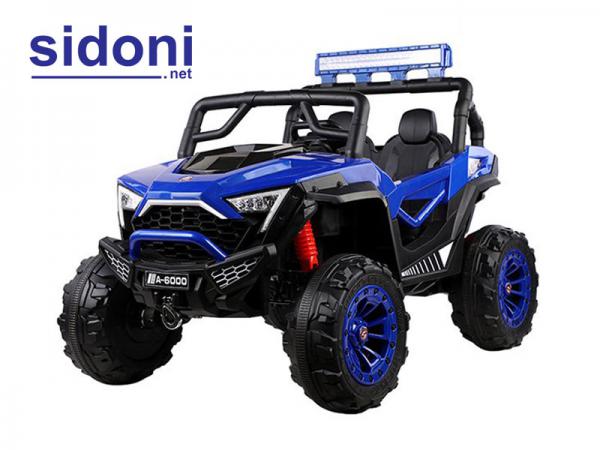 Xe Jeep chạy điện trẻ em 6000 xanh dương đen