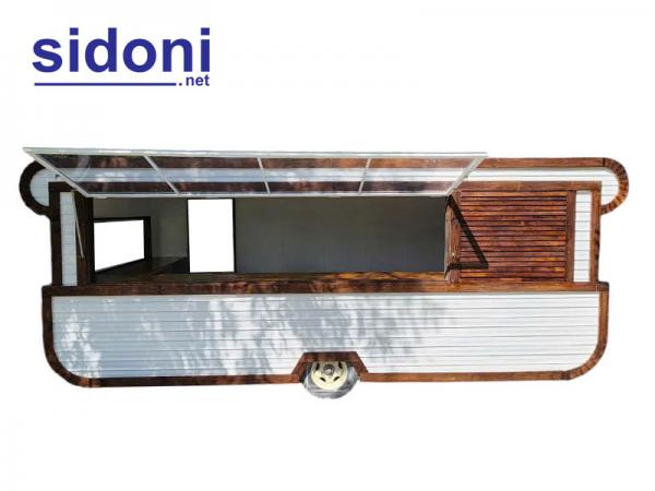 Xe kéo bán hàng lưu động Smart F26 trắng