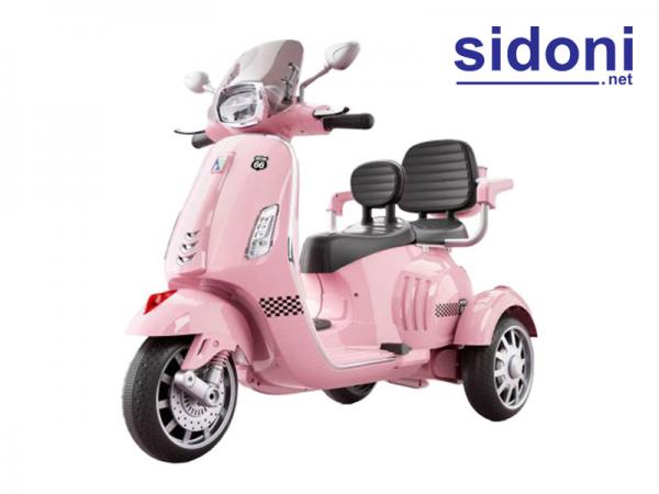 Xe máy điện cho bé 8188-1 hồng cánh sen