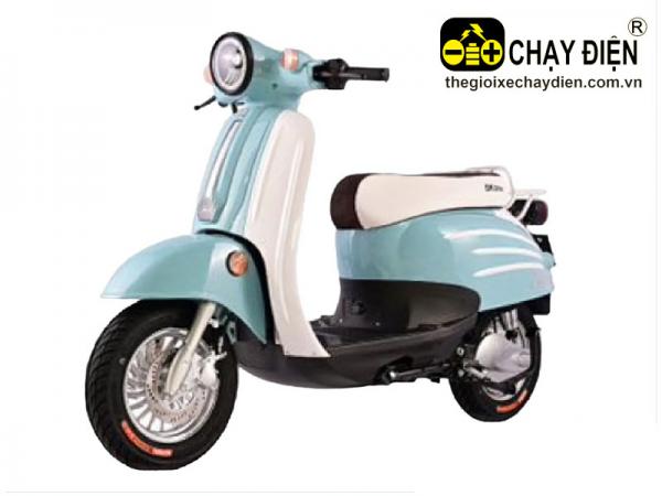 XE MÁY ĐIỆN DK CREA MONO XANH DA TRỜI TRẮNG