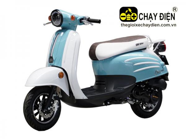 XE MÁY TAY GA 50CC DK CREA MONO TRẮNG XANH DA TRỜI