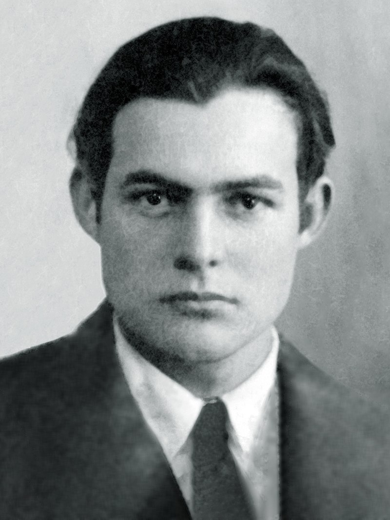 Chân dung  Ernest Hemingway thời còn trẻ