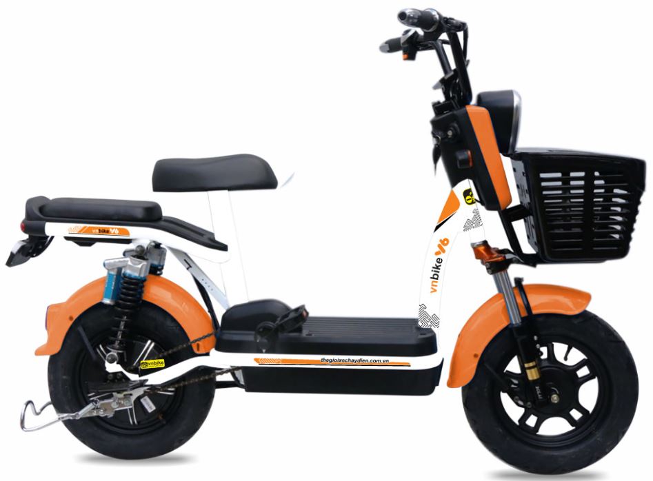 Xe Vnbike V6 thiết kế nhỏ gọn, giỏ xe độ bền cao, rộng rãi