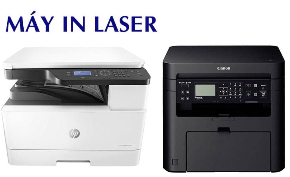 Máy in laser có 2 loại là máy in màu và in trắng đen