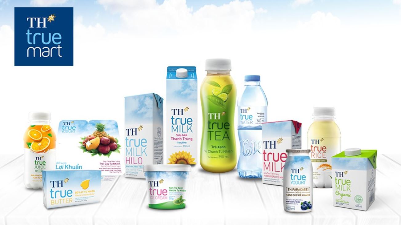 Các dòng sản phẩm sữa của TH true MILK rất đa dạng