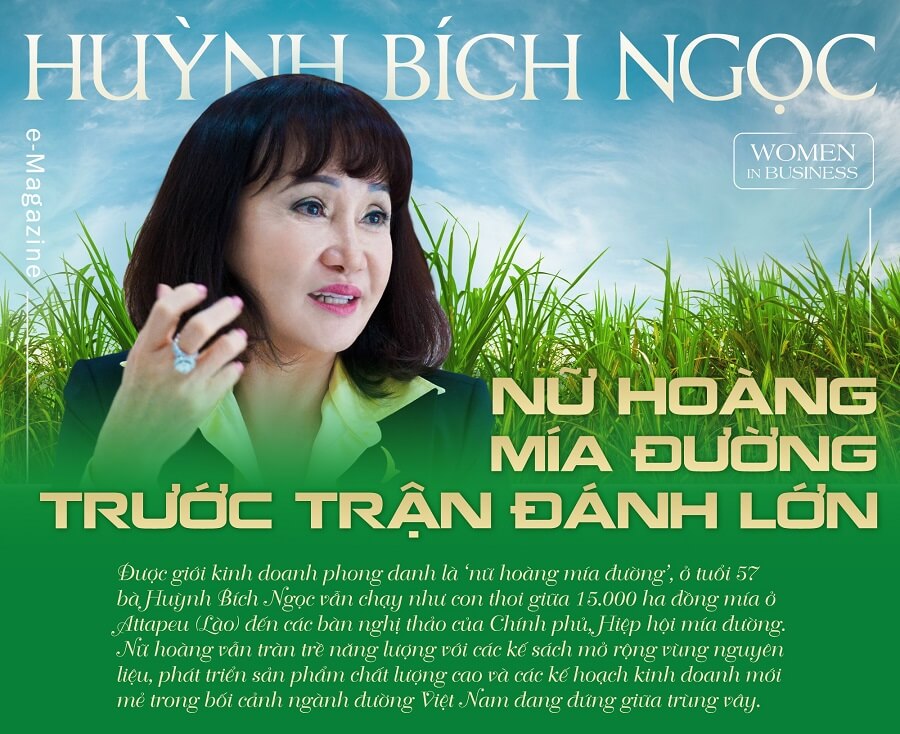 Tiểu sử doanh nhân Huỳnh Bích Ngọc: “Nữ hoàng mía đường” thắp sáng ngọn lửa của TTC Sugar
